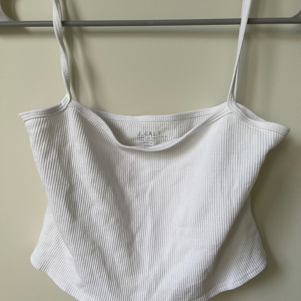 basic white brandy melville/ john galt top/tank
